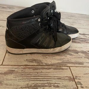 Adidas leopard print high tops